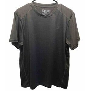 New Balance Training Shirt Mens Size Large Gray Strips